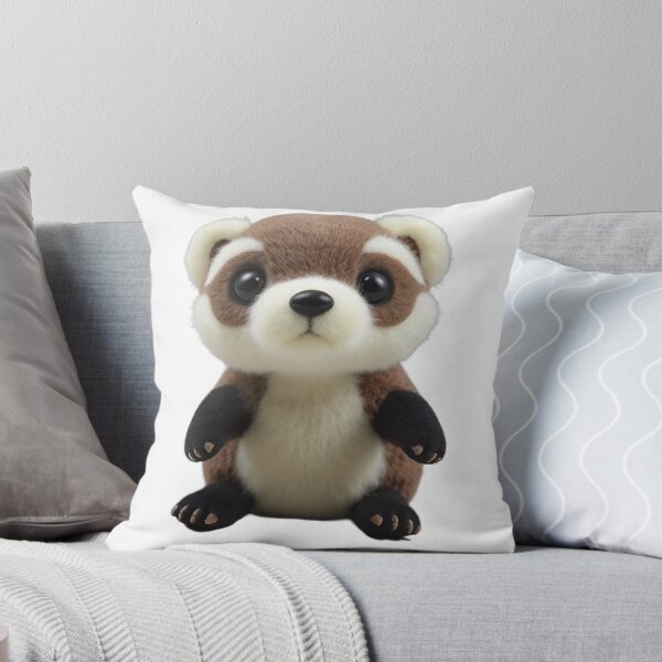 Item preview, Fluffy baby ferret designed and sold by TheDarkArtRoom.