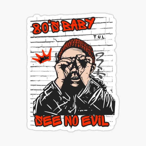 Item preview, 80'S SEE NO EVIL designed and sold by OneTwinVision.