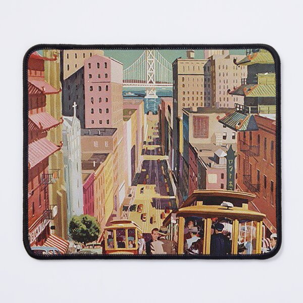 Item preview, Vintage San Francisco poster, Cable Car, vintage travel poster designed and sold by Nostrathomas66.