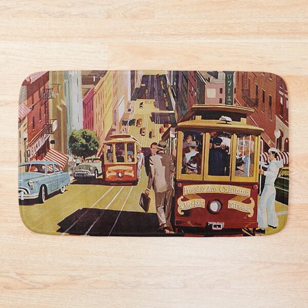 Item preview, Vintage San Francisco poster, Cable Car, vintage travel poster designed and sold by Nostrathomas66.