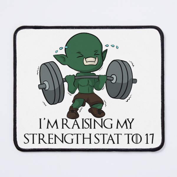 Item preview, Orc Raising My Strength Stat designed and sold by kjmastersart.