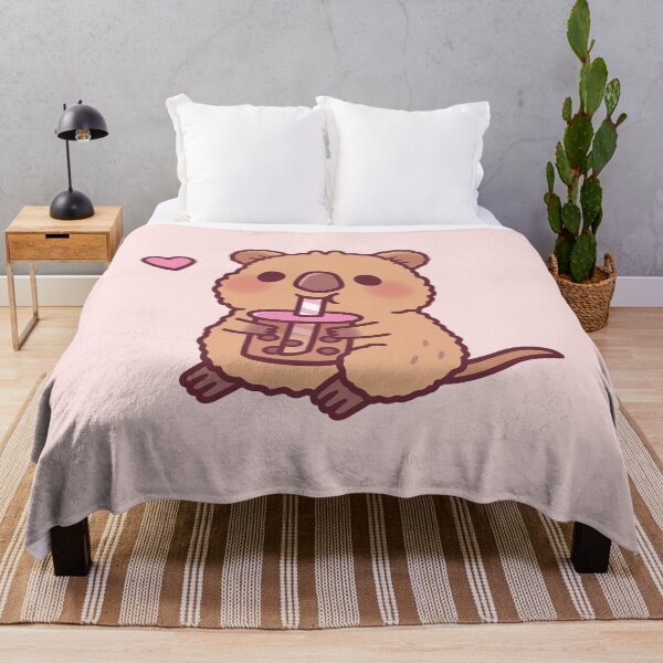 Item preview, Cute Quokka Loves Bubble Tea designed and sold by rustydoodle.