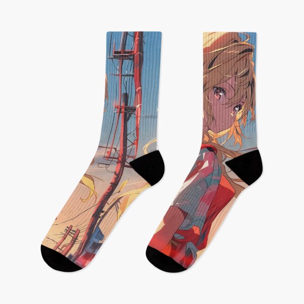 Item preview, Shinobu Oshino Bakemonogatari Blonde Anime Girl Urban Sunset Contemplative Casual Walk Cityscape designed and sold by earlobejerk.