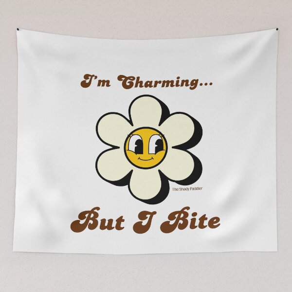 Item preview, I’m Charming... But I Bite – Funny Flower Design by The Shady Paddler designed and sold by The Shady Paddler.