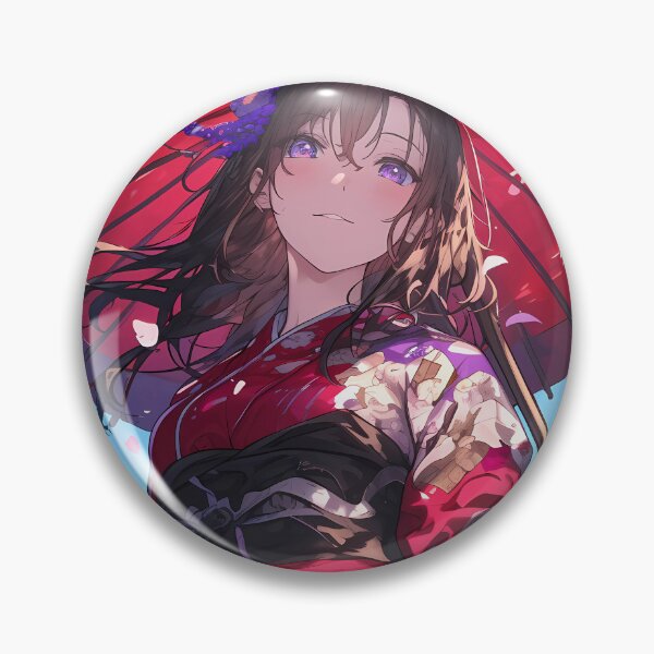 Item preview, Yukina Himeragi Strike Kimono Girl Anime Red Umbrella Cherry Blossoms Elegant Spring Beauty designed and sold by earlobejerk.