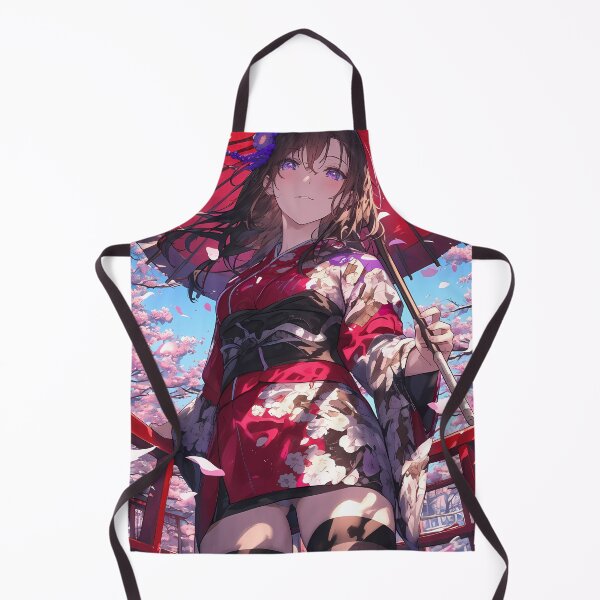 Item preview, Yukina Himeragi Strike Kimono Girl Anime Red Umbrella Cherry Blossoms Elegant Spring Beauty designed and sold by earlobejerk.