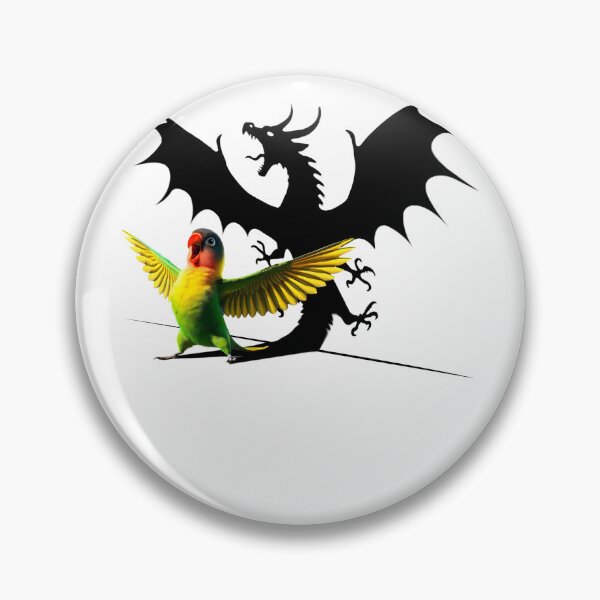 Item preview, Funny Screaming Yellow-collared Lovebird Parrot Dragon Lover Meme designed and sold by Kimberley King Art  King Art.