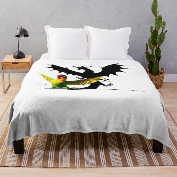 Item preview, Funny Screaming Yellow-collared Lovebird Parrot Dragon Lover Meme designed and sold by Kimberley King Art  King Art.