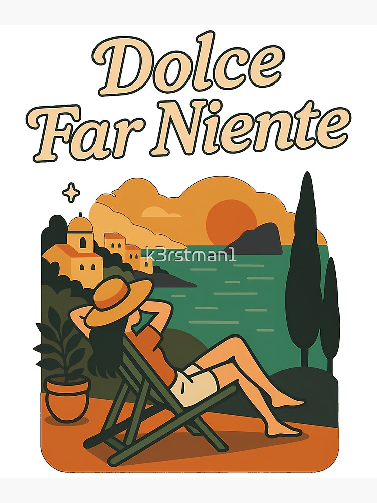 Dolce Far Niente Italian Coast Relaxation Scene