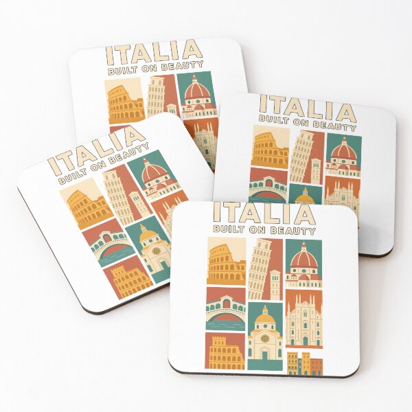 Item preview, Italia Built on Beauty Classic Travel Landmark Collage designed and sold by k3rstman1.