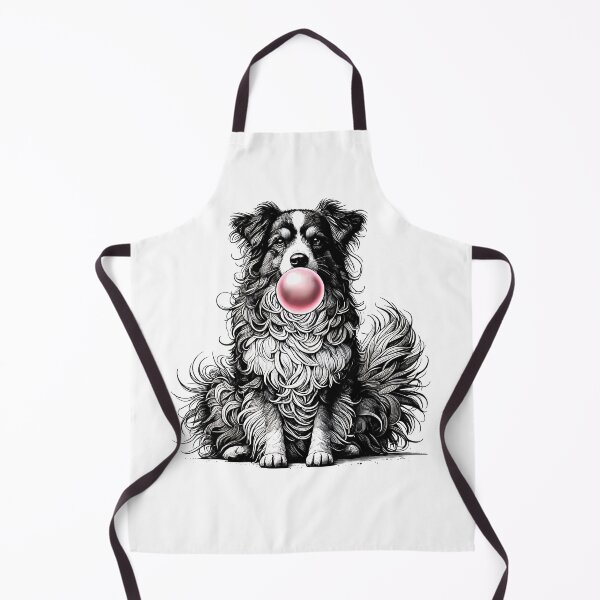 Item preview, Funny Australian Shepherd Bubble Gum Vintage Dog Mom Dad designed and sold by Kimberley King Art King Art.