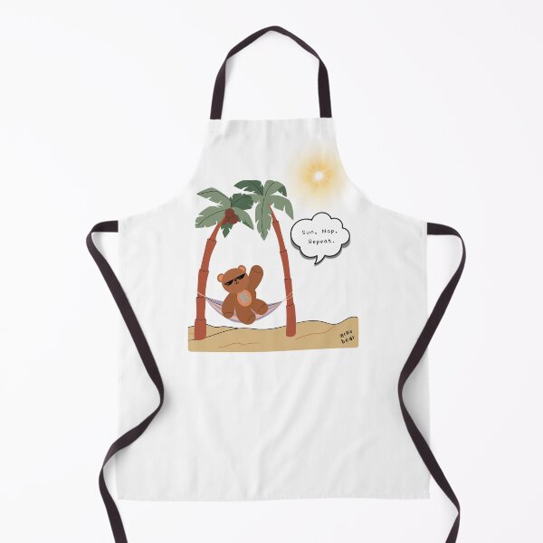 Item preview, Sun, Nap, Repeat – Hammock Bear Summer Print ( White / Transparent Background ) designed and sold by mintmono-studio.