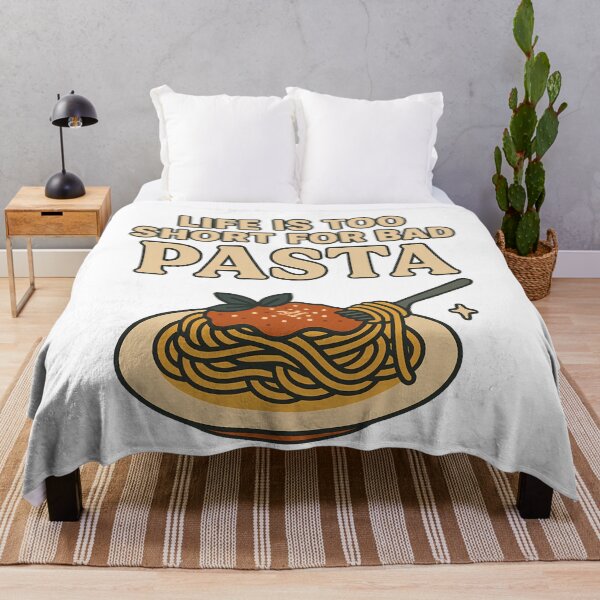 Item preview, Life is Too Short for Bad Pasta - Funny Foodie Saying designed and sold by k3rstman1.