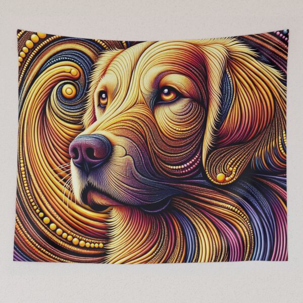 Item preview,  Golden Retriever Spiraling Canine Energy designed and sold by Wags & Tails.