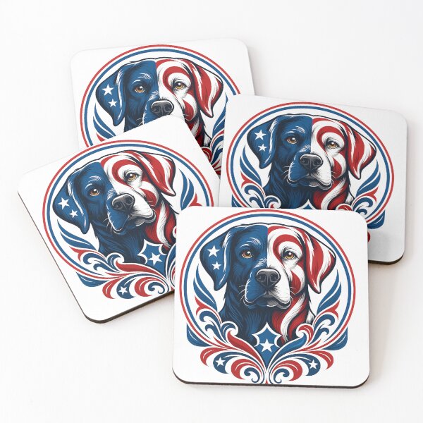 Item preview, Patriotic Labrador Retriever Funny Dog American Flag USA 4th of July Gift designed and sold by TynesDesign.