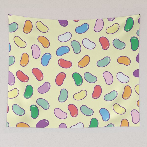 Item preview, Colorful Jellybean Pattern – Retro Candy Wall Art designed and sold by Hadrion.