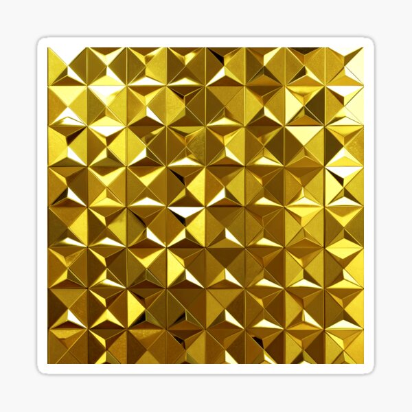 Item preview, Rich Golden Hues Sophisticated 3-D Polygon Pattern designed and sold by DEC02.