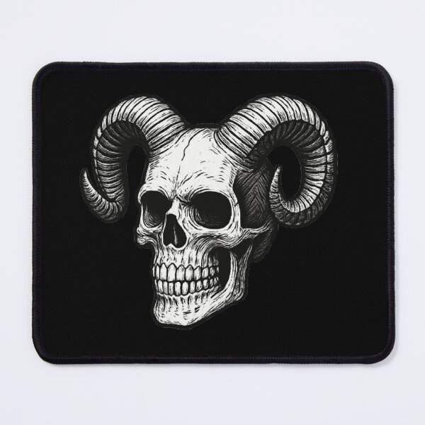 Item preview, Goat Horned Skull designed and sold by FLATVAC STICKER.
