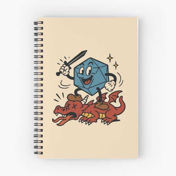 Item preview, Blue D20 Dice Slaying Red Dragon TTRPG designed and sold by pixeptional.