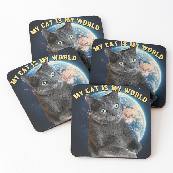 Item preview, MY CAT IS MY WORLD designed and sold by PSYCHOKITTY MERCH.