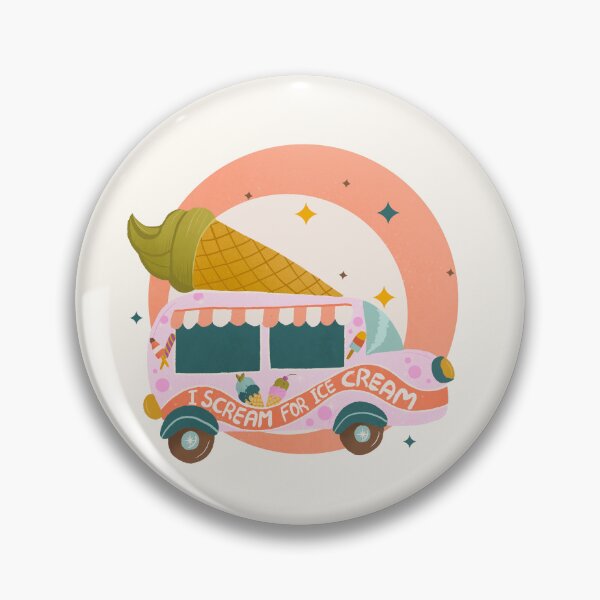 Item preview, I scream for ice cream - retro ice cream truck designed and sold by Home Cyn Home.