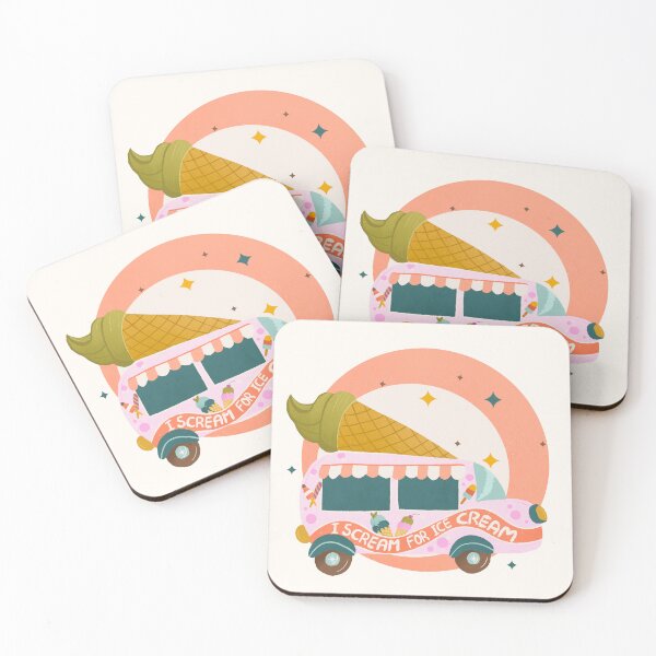 Item preview, I scream for ice cream - retro ice cream truck designed and sold by Home Cyn Home.