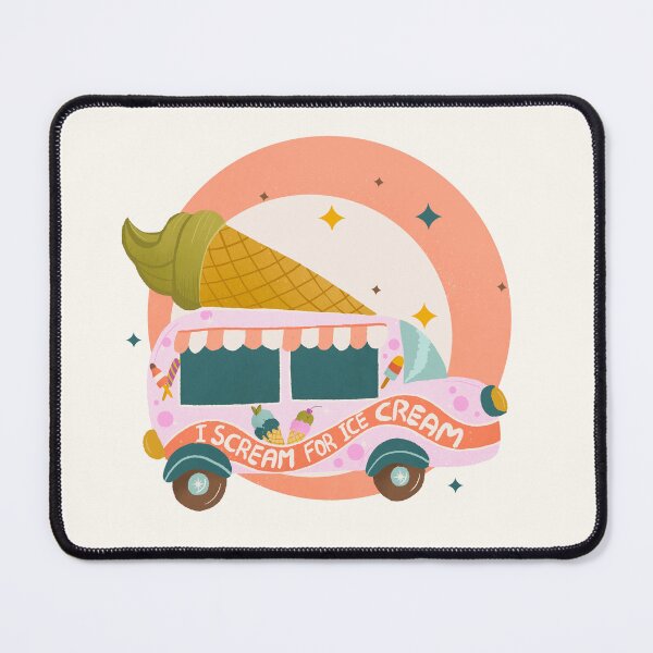 Item preview, I scream for ice cream - retro ice cream truck designed and sold by Home Cyn Home.