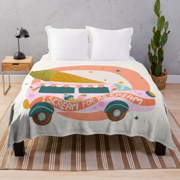 Item preview, I scream for ice cream - retro ice cream truck designed and sold by Home Cyn Home.