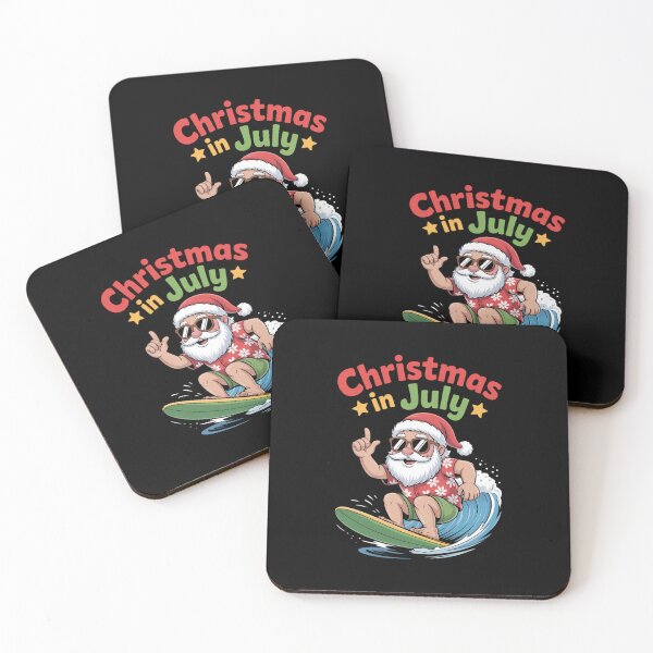 Item preview, Christmas In July Santa Surfing Summer Xmas designed and sold by aidenpier.