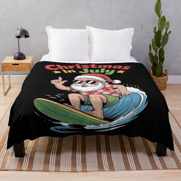 Item preview, Christmas In July Santa Surfing Summer Xmas designed and sold by aidenpier.
