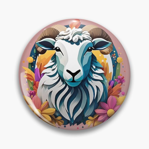 Item preview,  colorful goat designed and sold by SanchillShop.