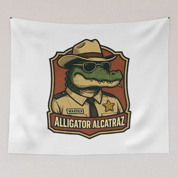Aperçu de l'œuvre Alligator Alcatraz créée et vendue par CDub-Designs.