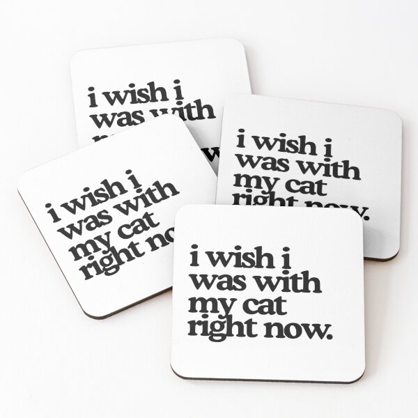 Item preview, I Wish I Was With My Cat designed and sold by HuckleBerryCats.