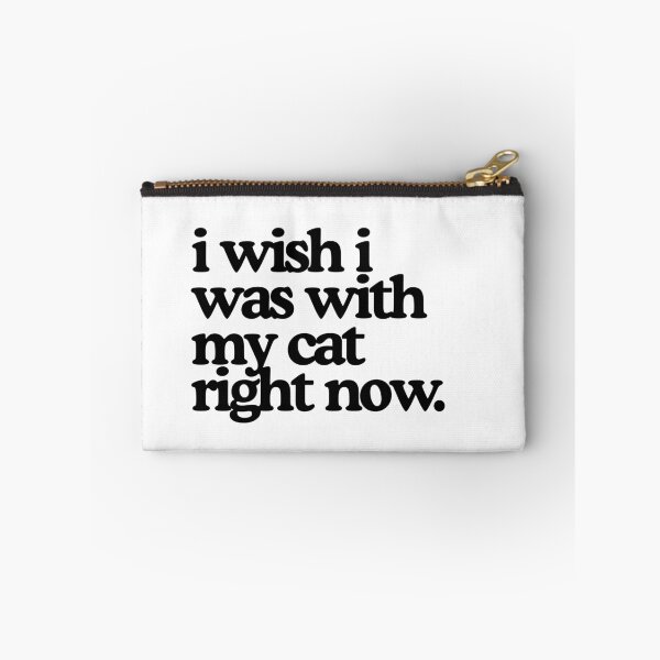 Item preview, I Wish I Was With My Cat designed and sold by HuckleBerryCats.
