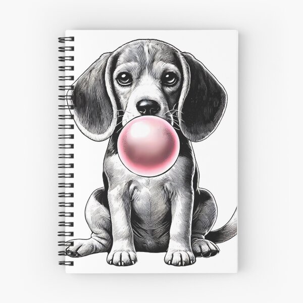 Item preview, Funny Beagle Bubble Gum Vintage Dog Mom Dad designed and sold by Kimberley King Art  King Art.