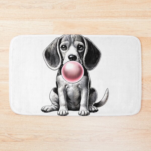 Item preview, Funny Beagle Bubble Gum Vintage Dog Mom Dad designed and sold by Kimberley King Art  King Art.
