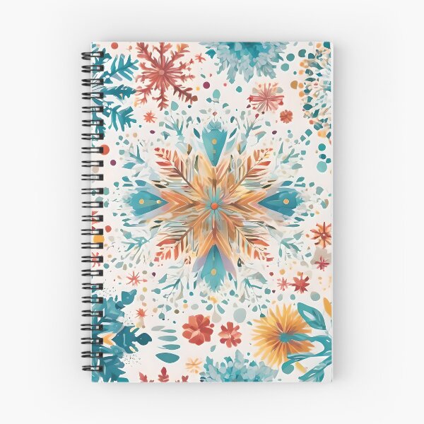 Item preview, Colorful snowflakes are falling. designed and sold by SanchillShop.