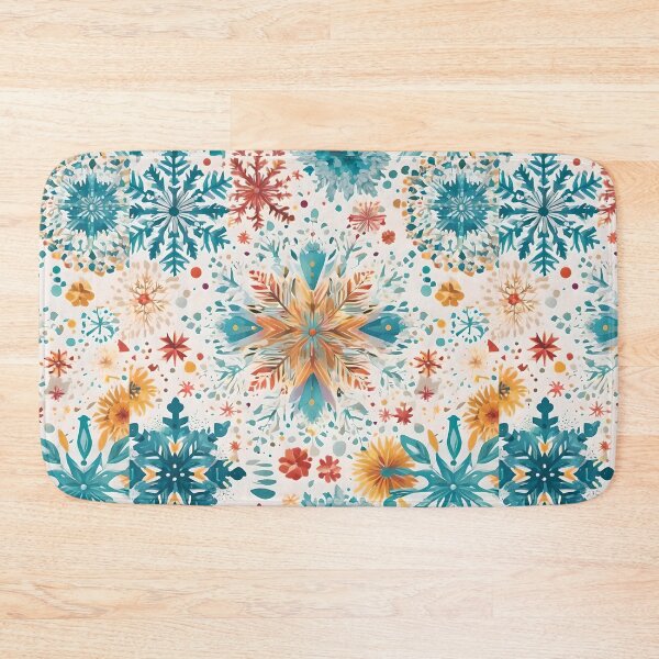 Item preview, Colorful snowflakes are falling. designed and sold by SanchillShop.