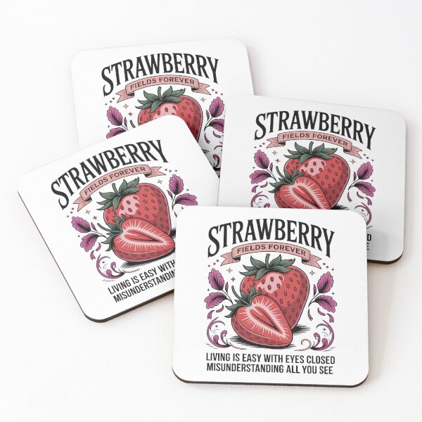 Item preview, Cute Strawberry Fields Forever designed and sold by tearbytea.