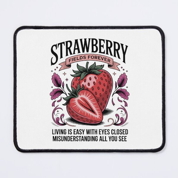 Item preview, Cute Strawberry Fields Forever designed and sold by tearbytea.