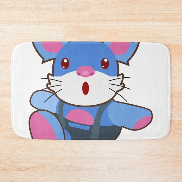 Item preview, Blue mascot cartoon One leg jump.  designed and sold by Preat Landscape Vector.