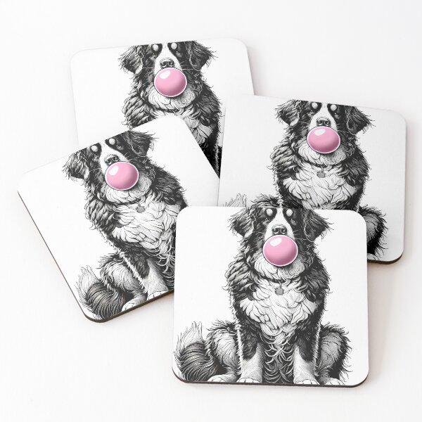 Item preview, Funny Bernese Mountain Dog Bubble Gum Vintage Dog Mom Dad designed and sold by Kimberley King Art  King Art.