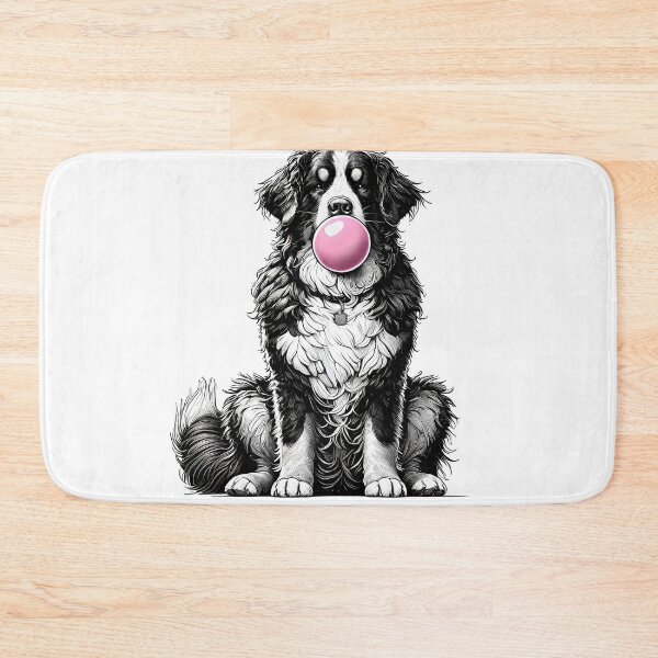 Item preview, Funny Bernese Mountain Dog Bubble Gum Vintage Dog Mom Dad designed and sold by Kimberley King Art  King Art.