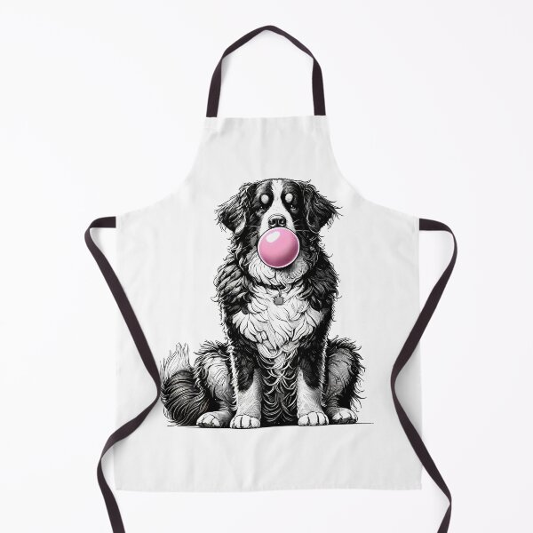 Item preview, Funny Bernese Mountain Dog Bubble Gum Vintage Dog Mom Dad designed and sold by Kimberley King Art King Art.