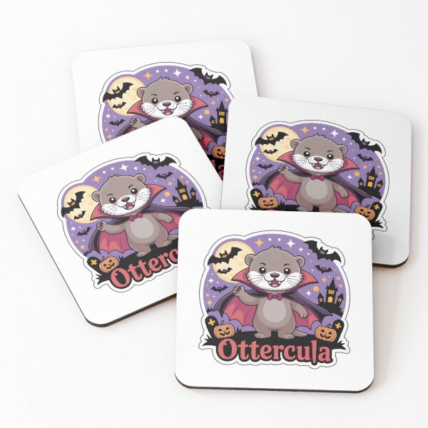 Item preview, Ottercula – Cute Vampire Otter Halloween Chibi Sticker designed and sold by Nuist25.