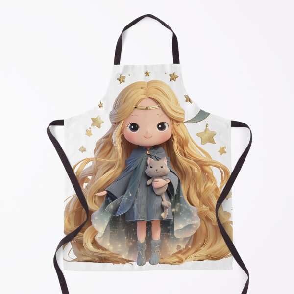 Item preview, Freyja the Star Witch – Chibi Norse Moon Goddess designed and sold by GoldenChiArt.