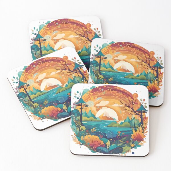 Item preview, Colorful nature is falling away designed and sold by SanchillShop.