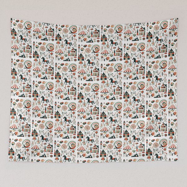 Item preview, Folk Memory Lane designed and sold by RetroNibylander.