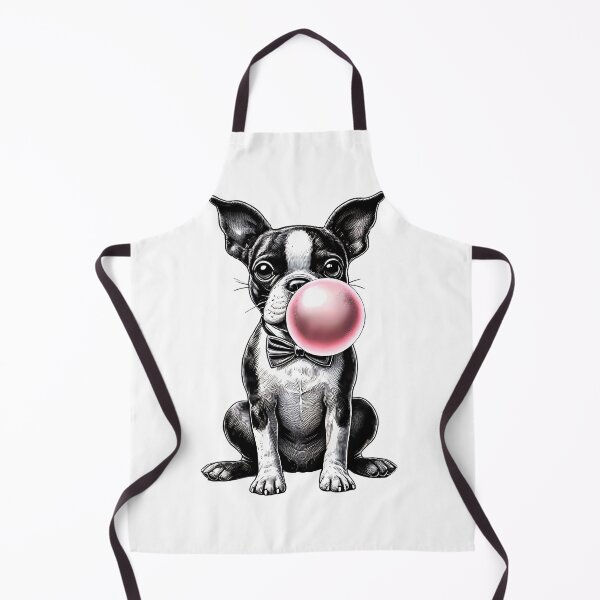Item preview, Funny Boston Terrier Bubble Gum Vintage Dog Mom Dad designed and sold by Kimberley King Art King Art.