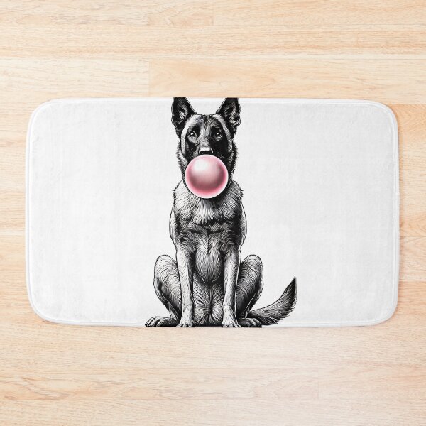 Item preview, Funny Belgian Malinois Bubble Gum Vintage Dog Mom Dad designed and sold by Kimberley King Art  King Art.